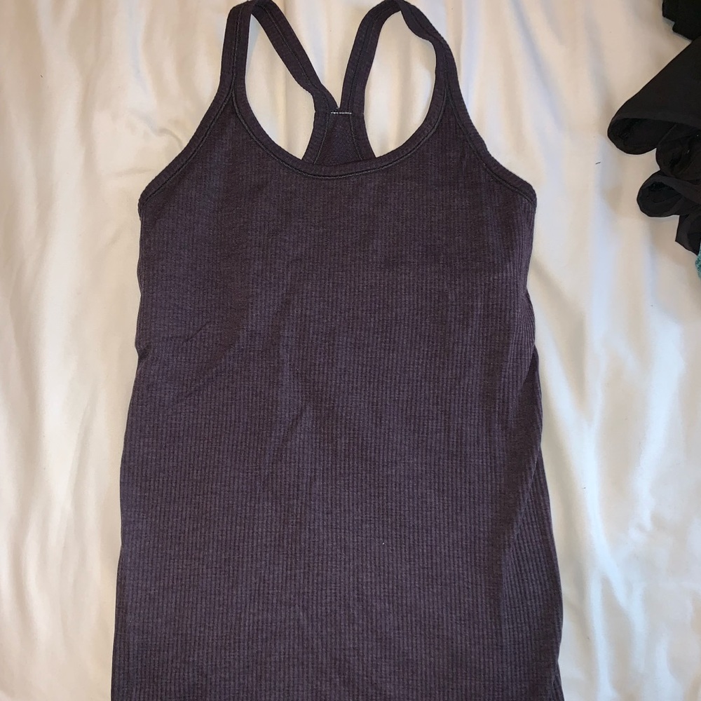 Dark purple lulu lemon tank top